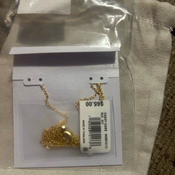 Kendra Scott Silver Necklace candy cane with Red and White Charms - Picture 7 of 7